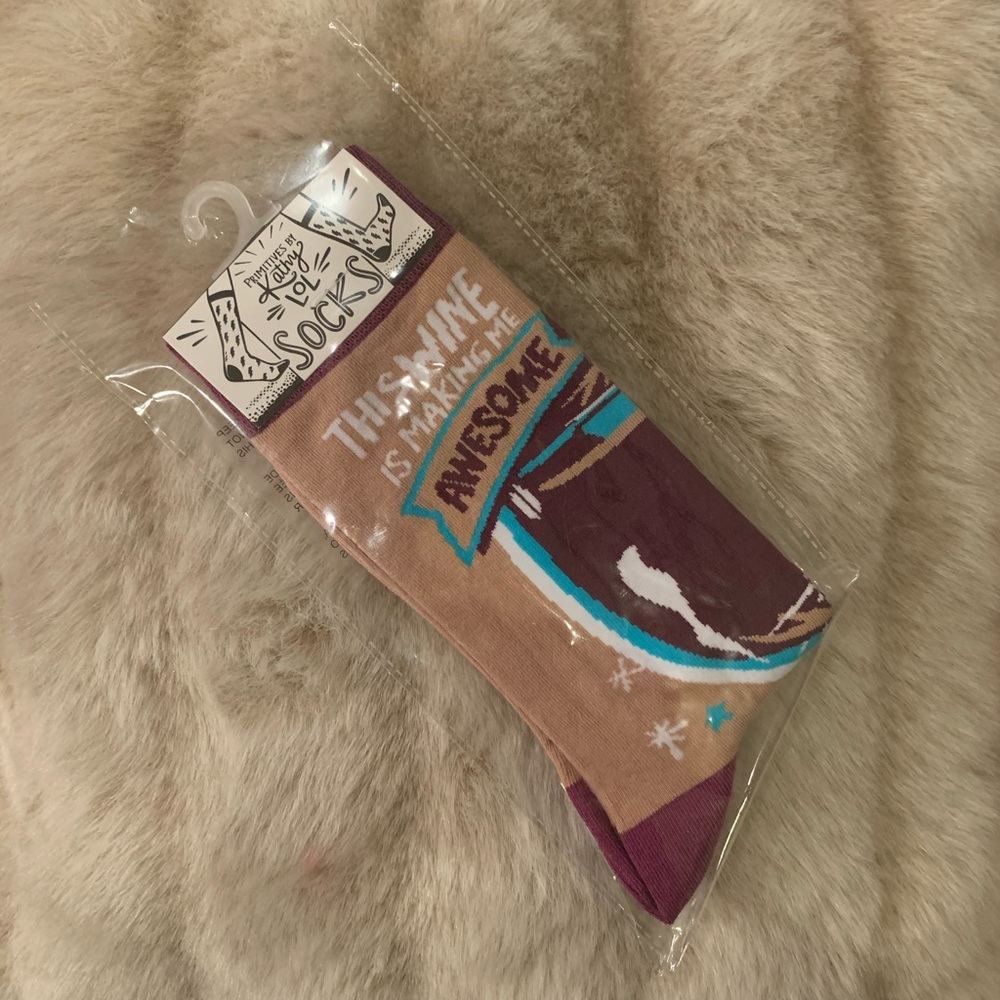 Socks “This Wine’s Making Me Awesome”